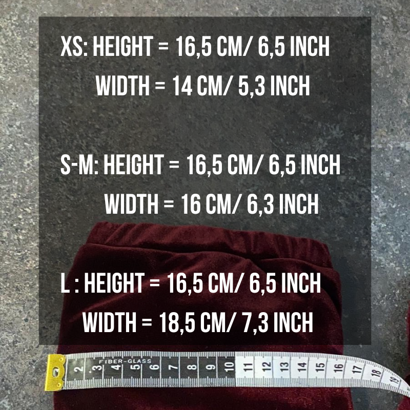 Velvet decorative knee pads with hole to grip