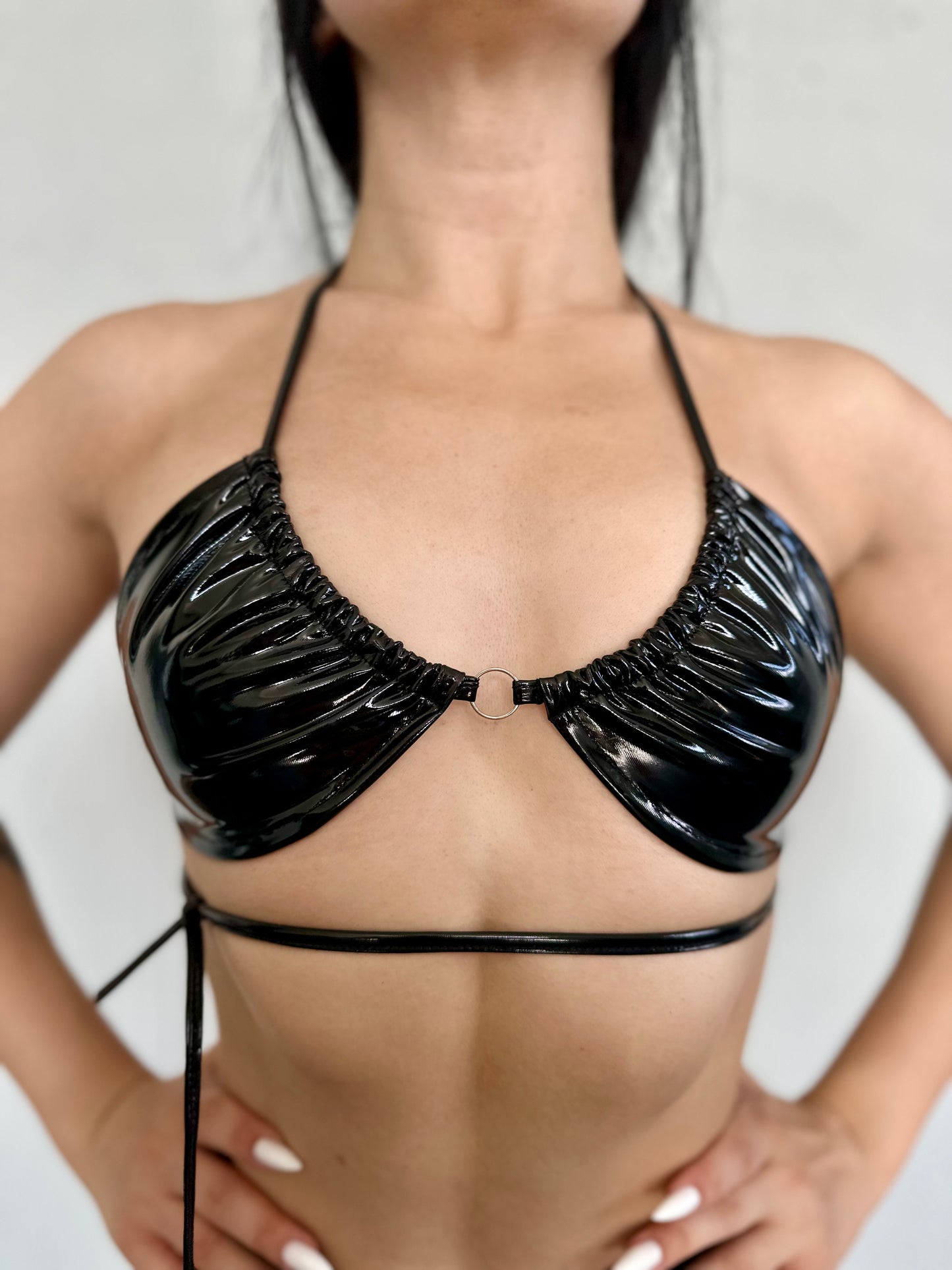 Booty latex shorts and top, Stripper Clothes, Pole dance outfit, Rave wear, Festival clothes