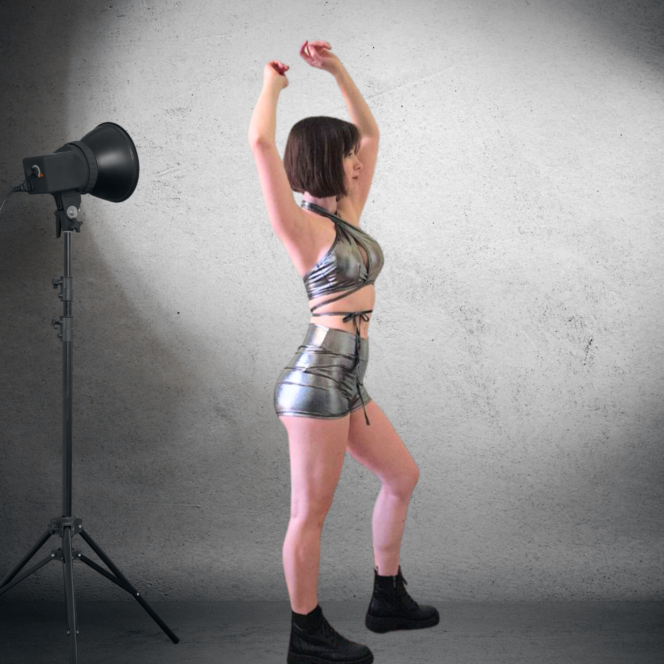 Shiny twerk and festival outfit
