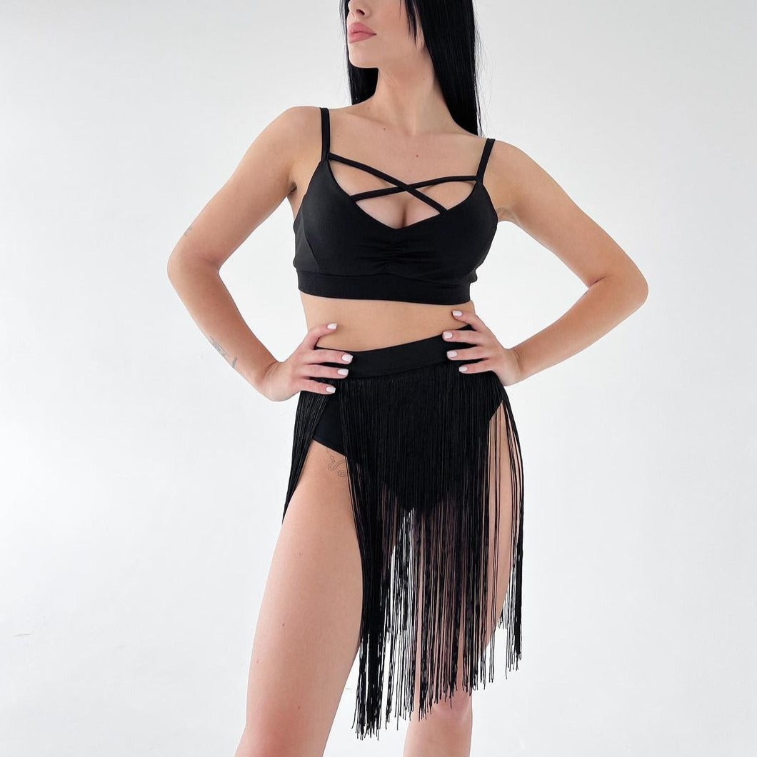 Pole dance fringe skirt, Tassel skirt