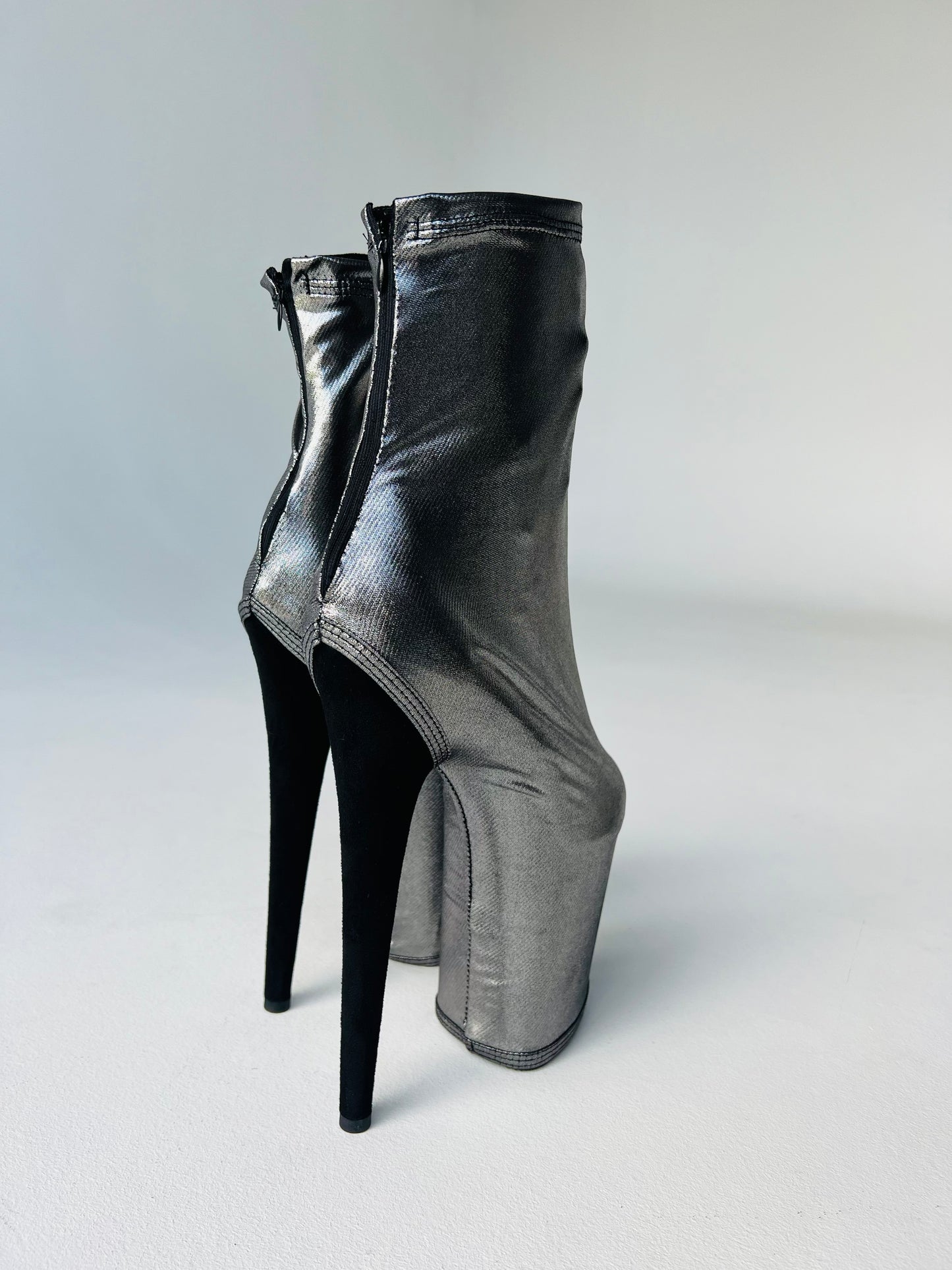Silver Pole dance shoe protectors long