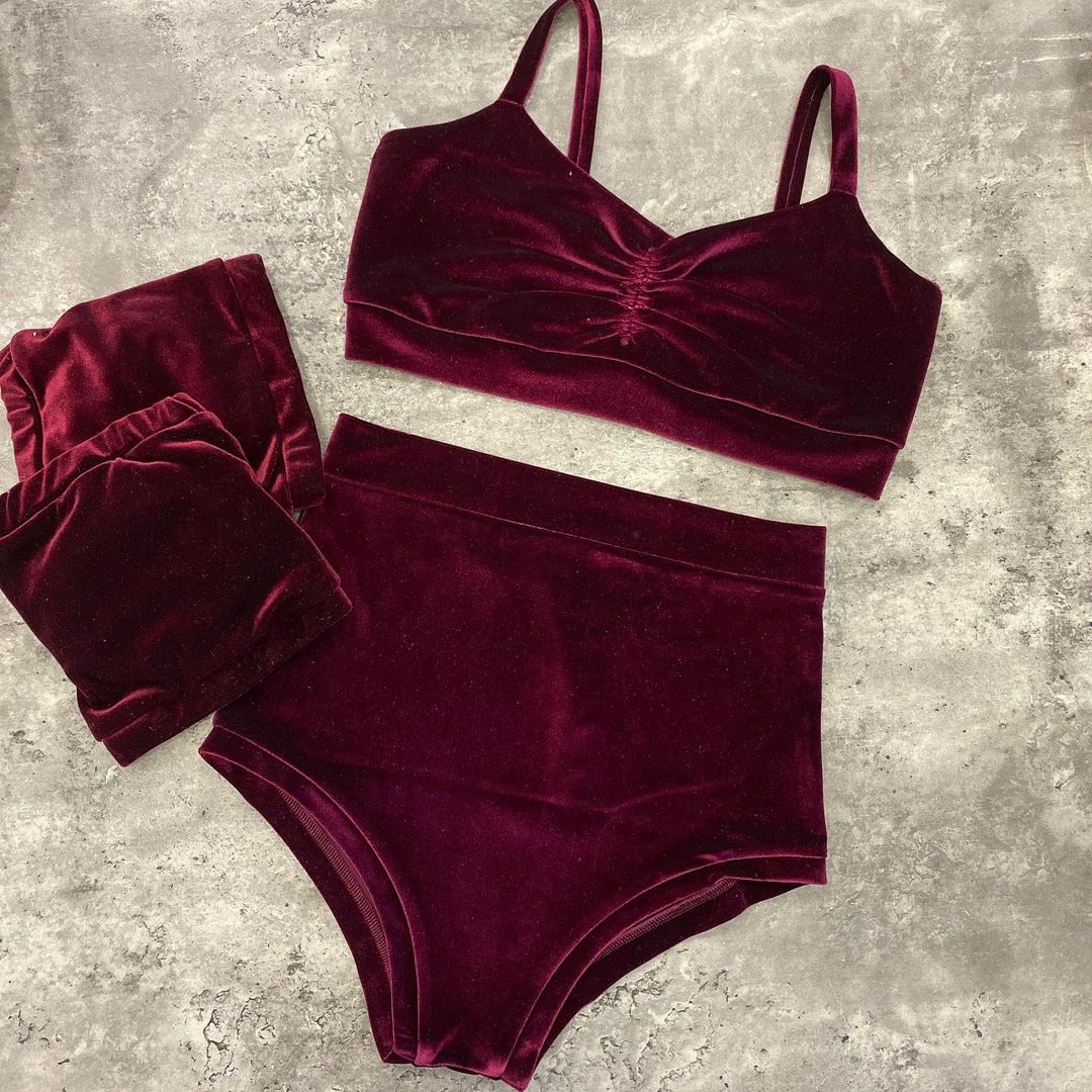 Pole dance costume velour, many colors