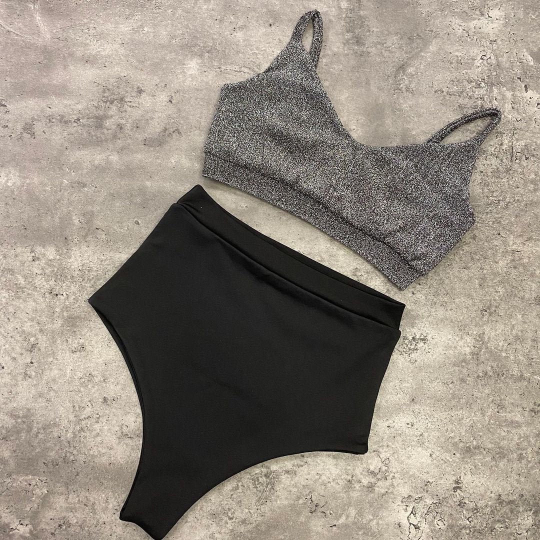 High waisted cheeky pole dance shorts black