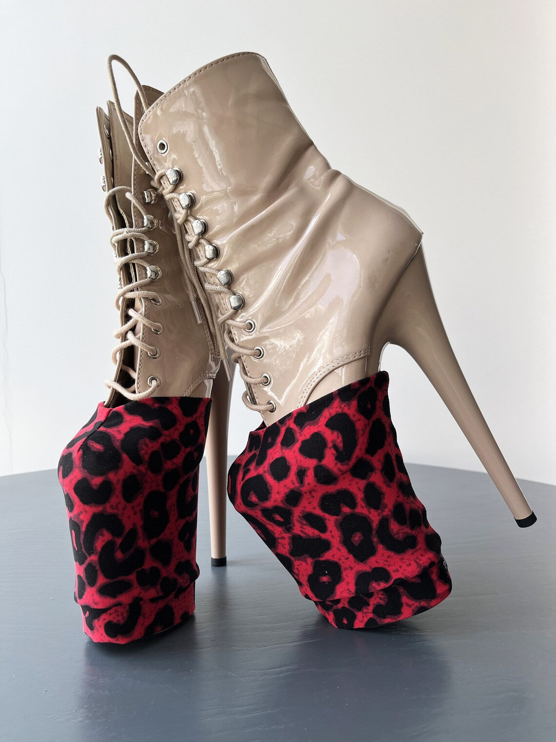 Bedruckte Pleaser Schuhschoner