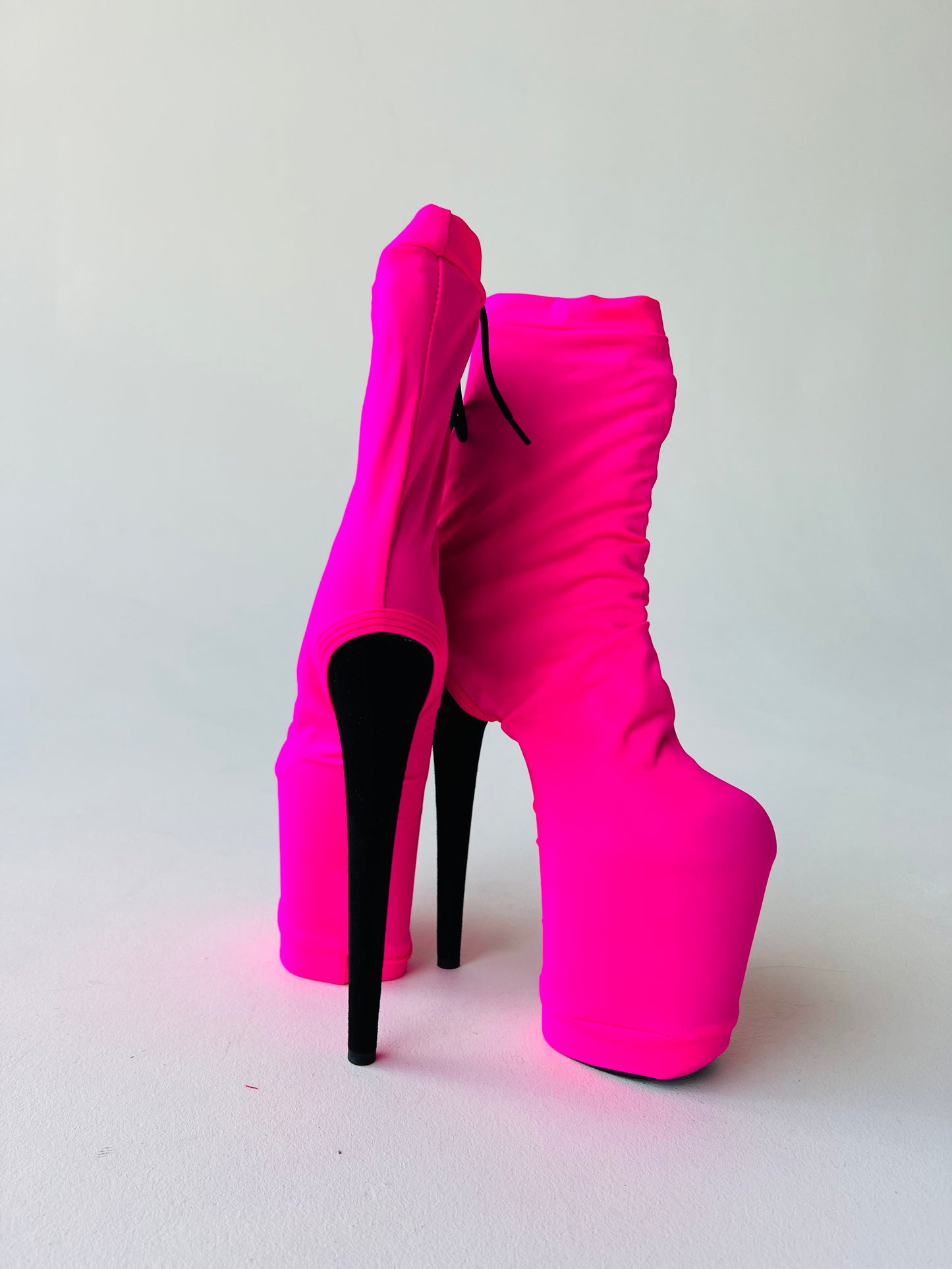 Pink Pole dance shoe protectors long