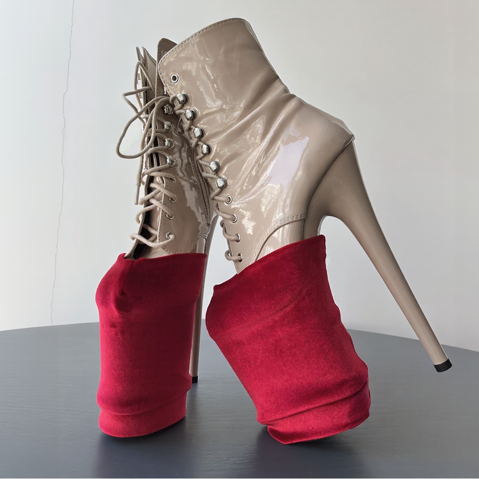 Velvet please red shoe protectors
