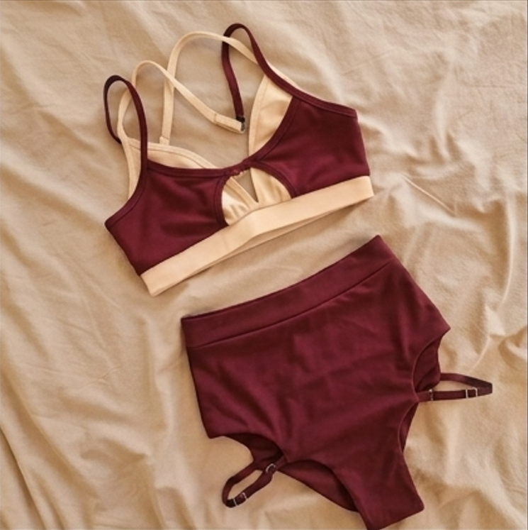 Custom Pole Dance Outfit Set – Strappy Top & High-Waisted Shorts