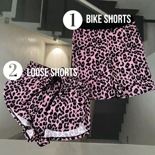 Twerk shorts with leopard print 2 variations